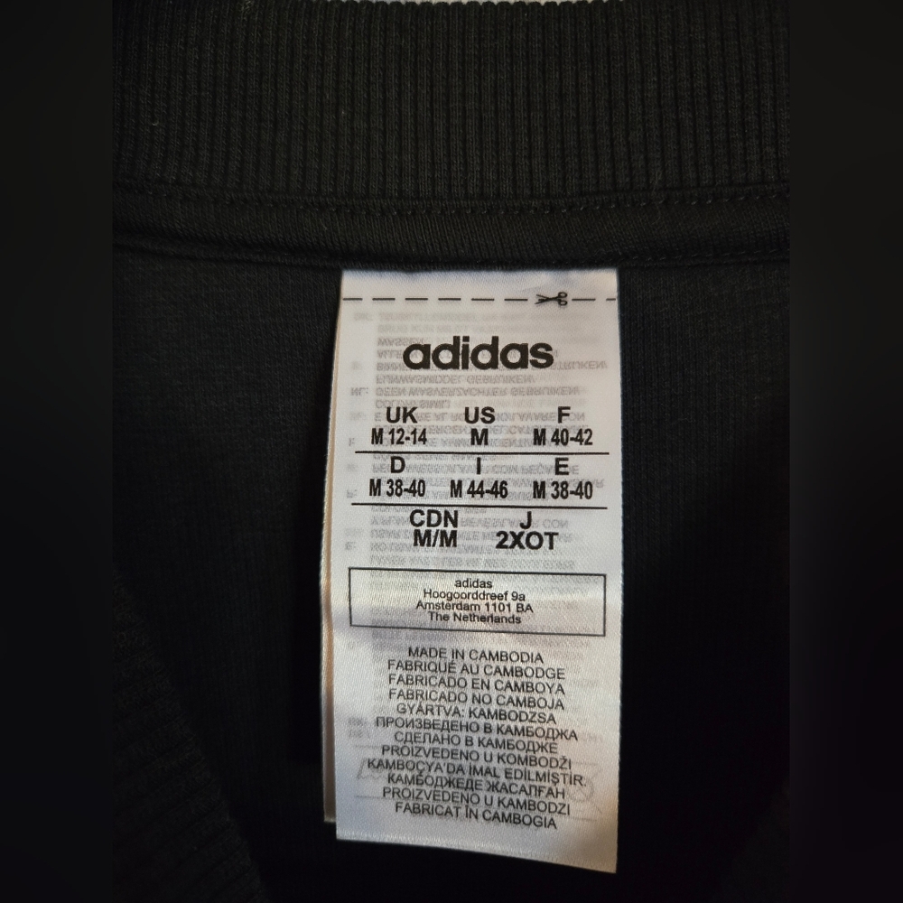 Adidas Black 3/4 Length Sleeve Mini Dress size Medium - Picture 4 of 5